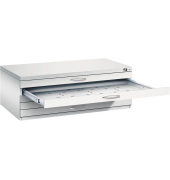 7100 Planschrank lichtgrau 5 Schubladen 110,0 x 76,5 x 42,0 cm